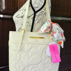 Stylish Betsey Johnson Purse (White) *Never Used*